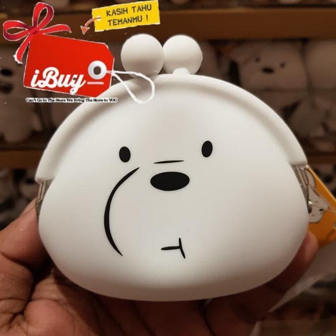 hoot sale Miniso We Bare Bears Ice Bear Soft Baby Skin Dompet Koin