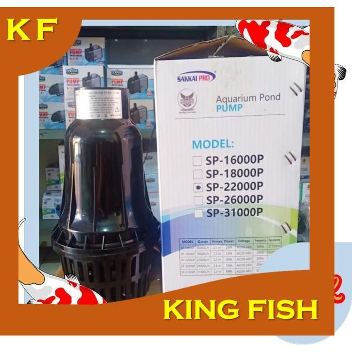 aquarium kolam ikan pompa celup pump pond filter SAKKAI PRO SP 22000 P