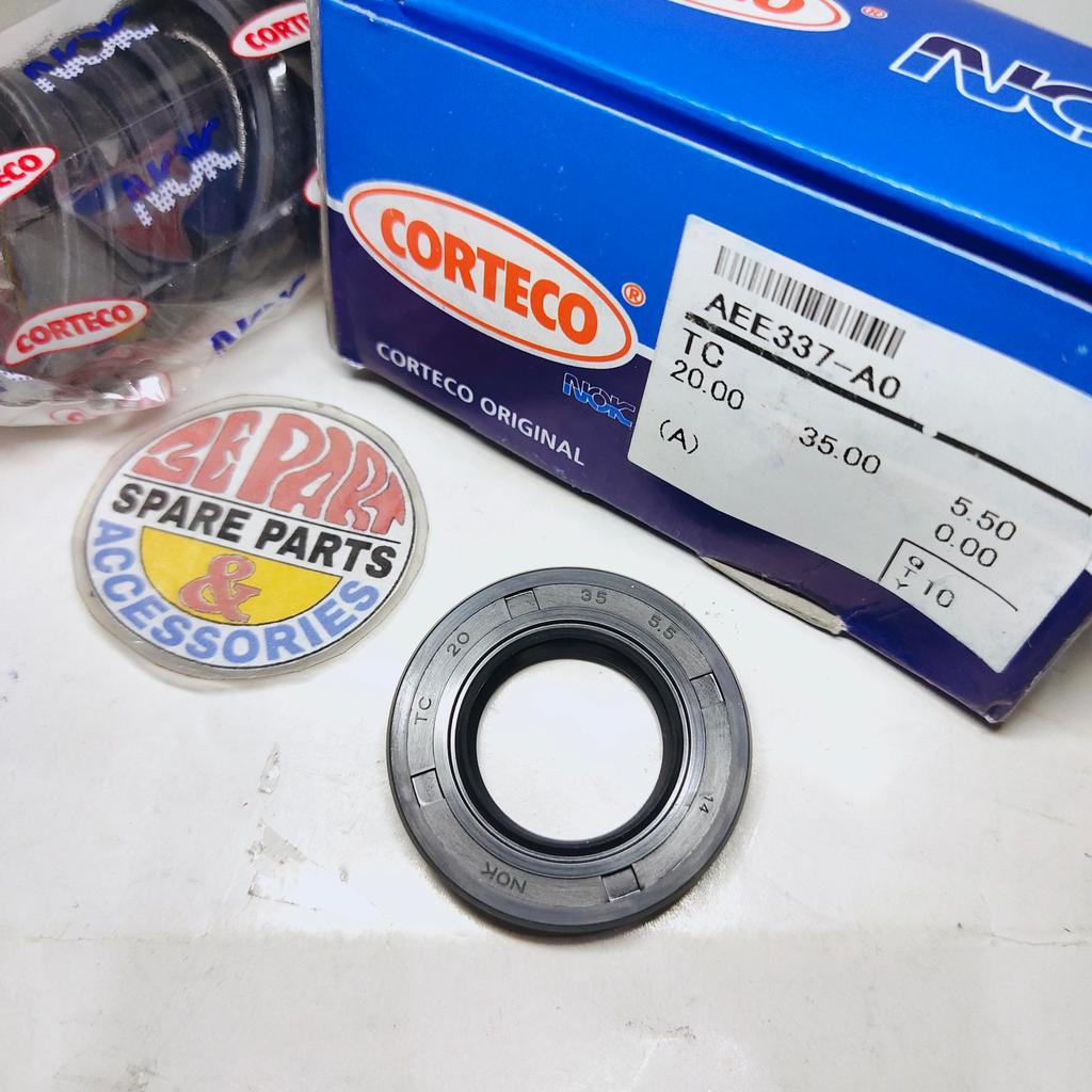 [3E Parts & Acc]  Sil 20 35 5.5 TC Nok Corteco Seal gear gir depan Vega Jupiter Crypton  Barang Lang