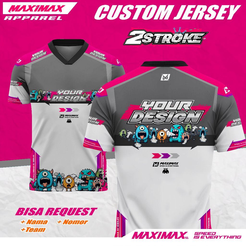 JERSEY 2 STROKE  V3 CUSTOM | Jersey Racing Team | Jersey Racing Premium - Maximax Apparel