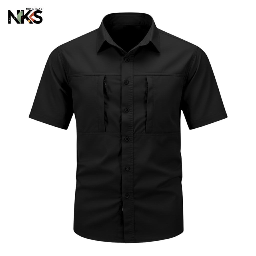 Kemeja Tactical / Kemeja Tactical Pria / Kemeja Tactical Lengan Pendek / Kemeja Pria / Baju Tactical