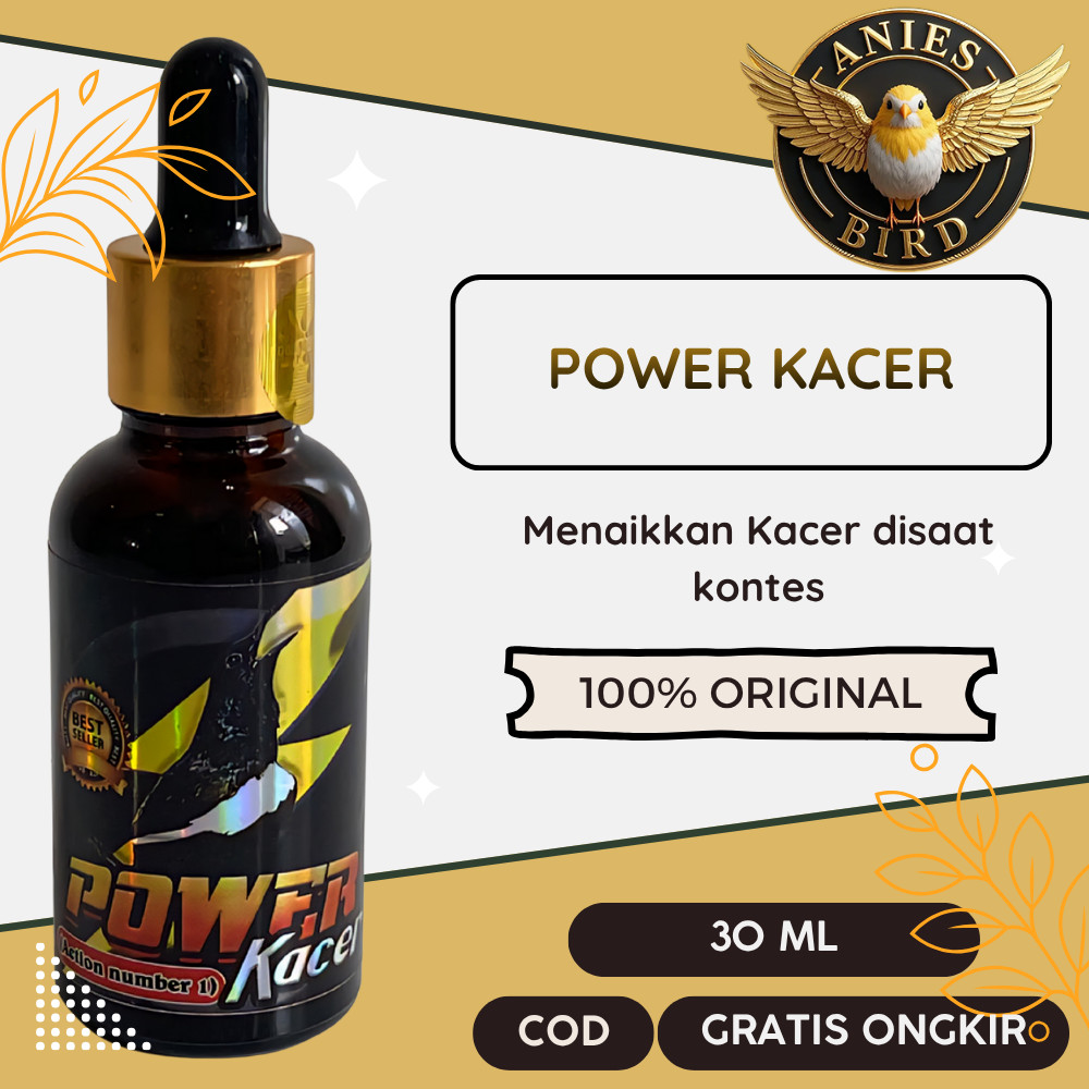 Power Kacer 20ml Vitamin Penggacor Bongkar Isian Formula Fighter Ngobra Burung Kacer
