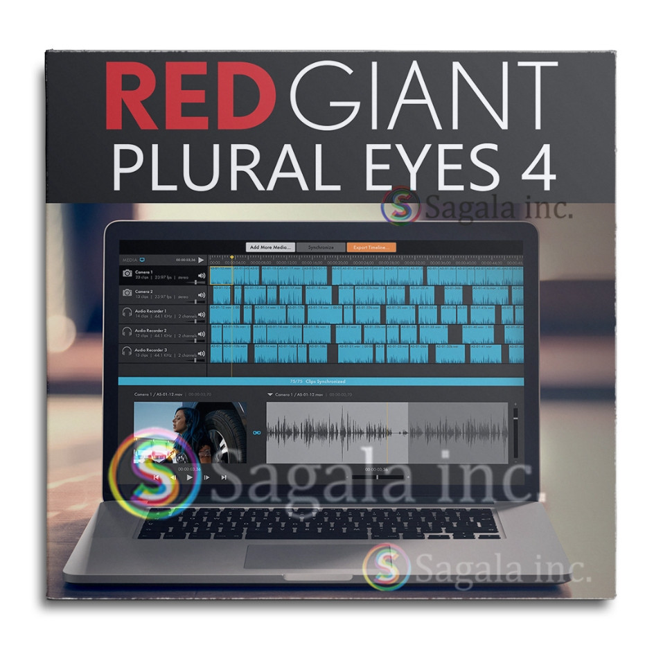 RED GIANT PLURAL EYES 4 - WINDOWS MAC -  REDGIANT