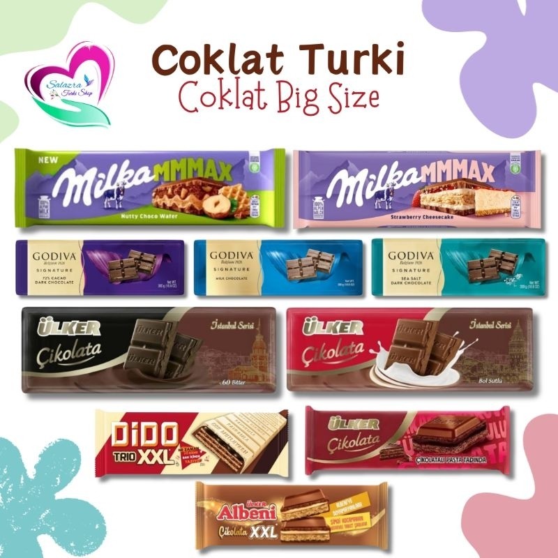 (Hausly) PROMO COKLAT TURKI BIG Size Milka MMMAX Turki 300gr | Coklat Milka Turki | Cemilan Turki | 