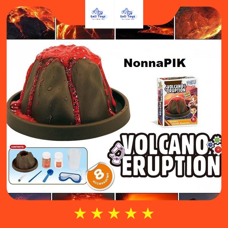 Mainan Anak Volcano Eruption | Edukasi Sains Eksperimen Murah
