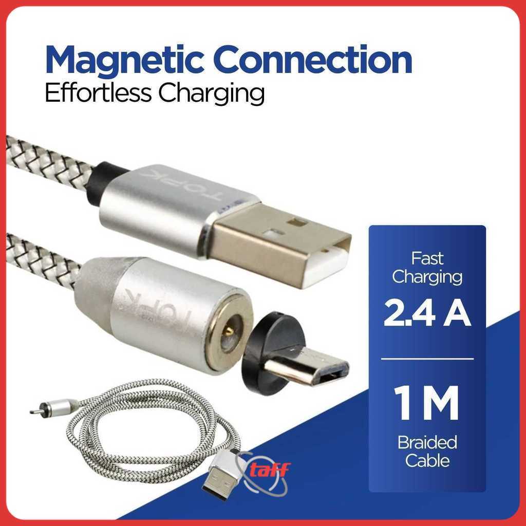 Kabel Charger Micro USB Magnetic 5V 2.4A - CS1711