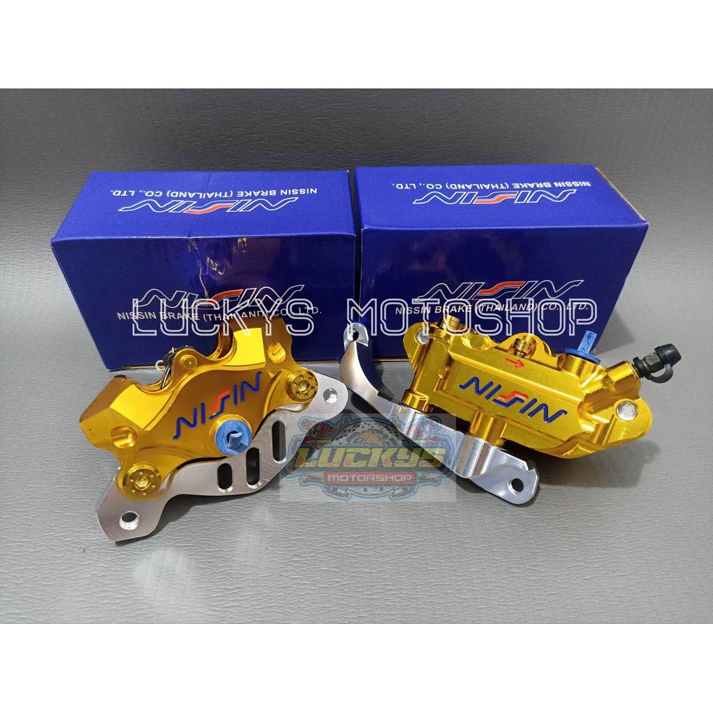 PAKET KALIPER PCX 150 LOKAL/KALIPER MONOBLOCK 4 PISTON NI$$IN DEPAN + KALIPER 2 PISTON BELAKANG + BR