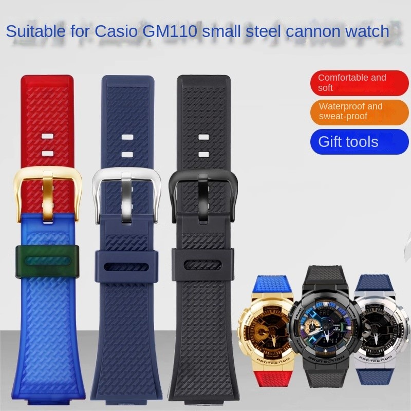 GM-110 GBX100 wat band for G-LIDE series GBX-100 G-shock GBD-800 waterproof resin wat strap GMA-B800