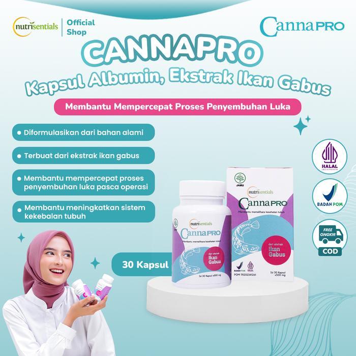 CannaPro 30 Kapsul - Membantu Luka Pasca Operasi, Meningkatkan Sistem Kekebalan Tubuh | Kapsul Ikan 
