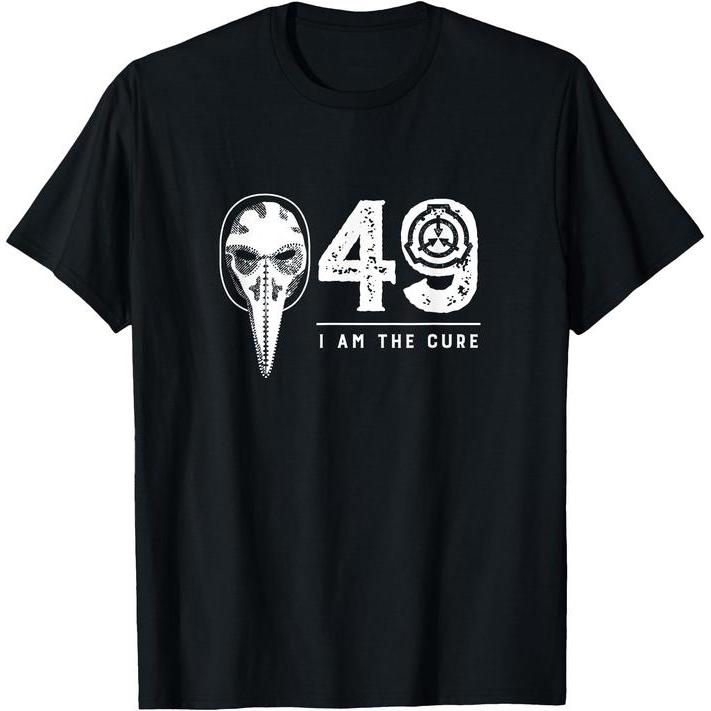 (COD) SCP-049 Daerah Dokter SCP Foundation - I Am The Cure Shirt T-Shirt Black M-4XL - Putih, M
