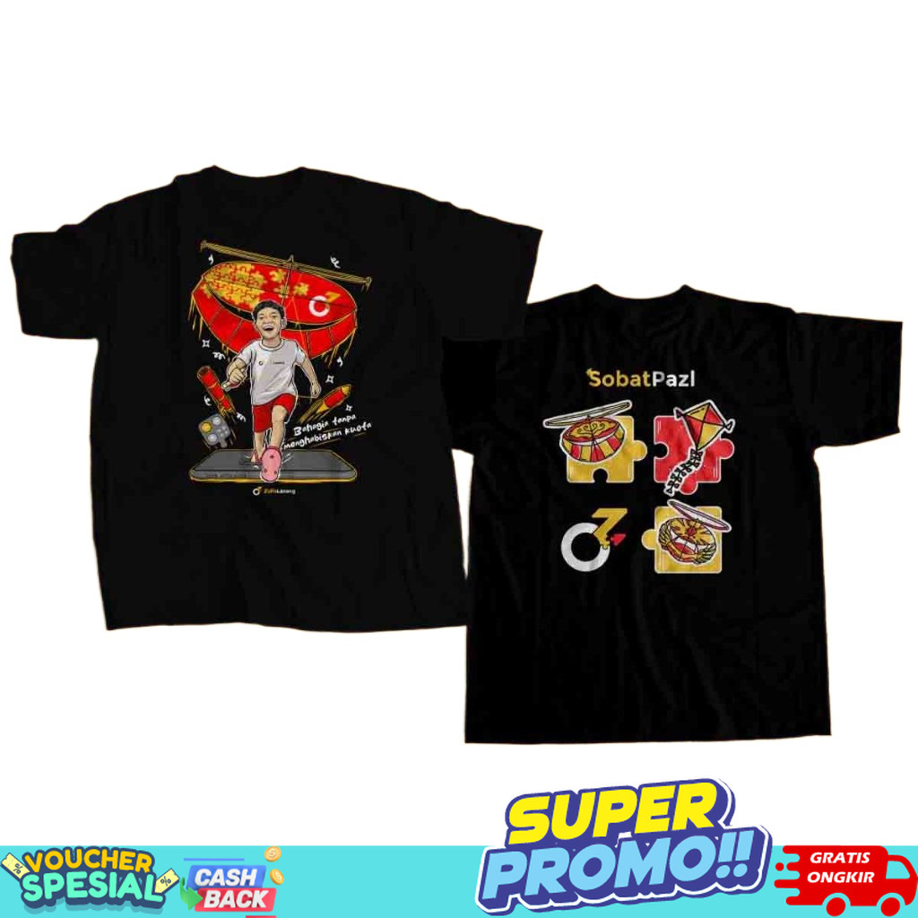 Kaos Zulfa Lanang Layangan - Kaos Zulfa Lanang -Dewasa - Bahan Katun Crew Neck - MIX 1