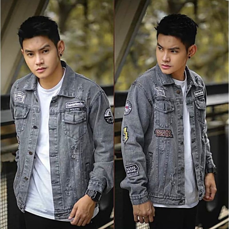 JAKET JEANS PRIA - JAKET DENIM - JAKET PRIA - JAKET BORDIR Jaket Bordir Jaket Jeans Pria Bordir  Jak