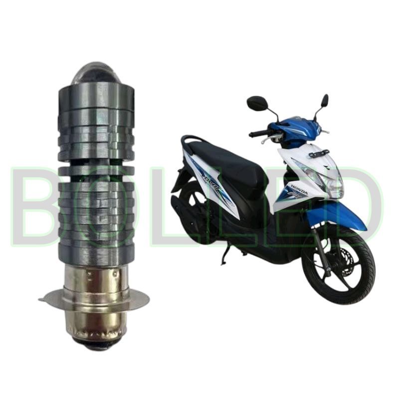 1pcs Lampu depan LED H6 Laser motor Honda Beat FI 2014 2016 BLD