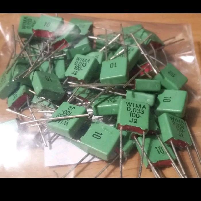 Capacitor FKP 0.033 0.033uf 33nf 33n 33 nf 100v 0,033 33nF / 100v WIMA BERKUWALITAS...