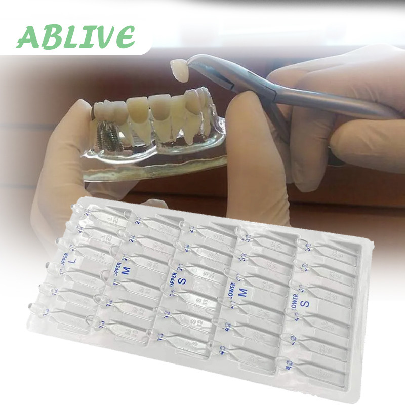 Veneer Gigi Isi 30pcs/Set Crown Form Alat Pemutih Veneer Gigi