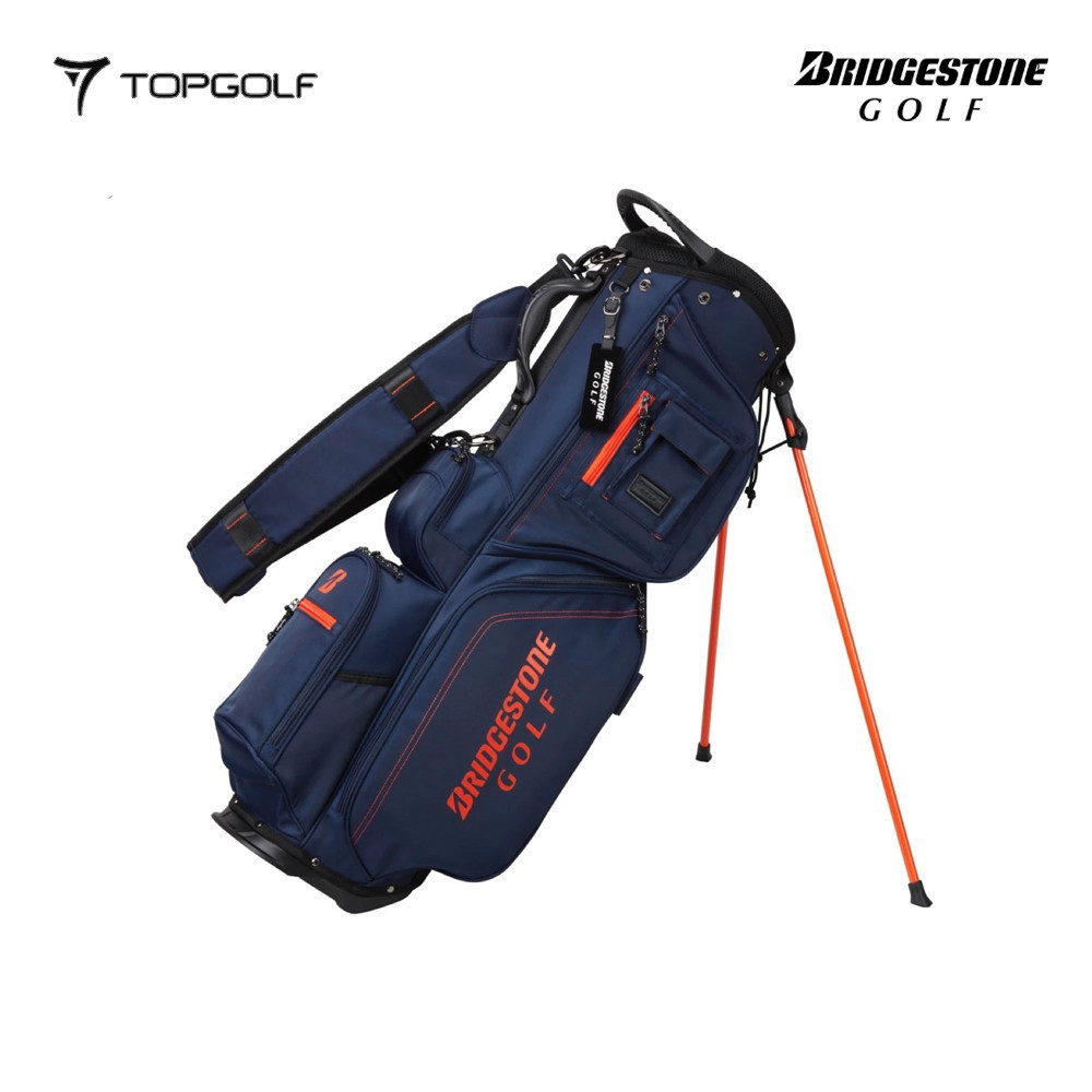 BRIDGESTONE CB2525 Lightweight Stand Bag 9 Navy – Tas Golf Stand Ringan