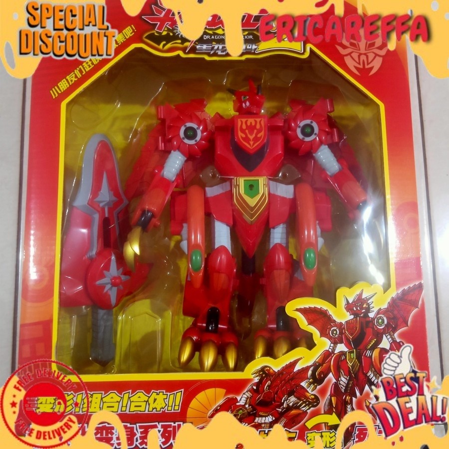 PROMO COD MAINAN ROBOT DRAGON KING 2 / DRAGON WARRIOR UKURAN 10 INCH TERLARIS CASEU9