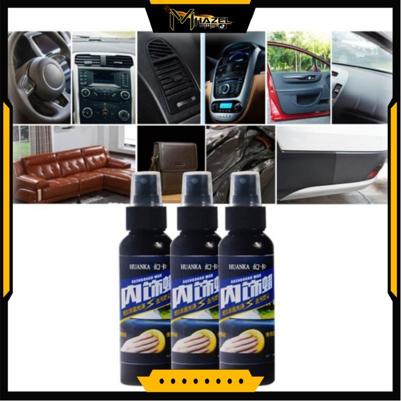 Cairan poles penghitam dashboard ban mobil motor 120ml