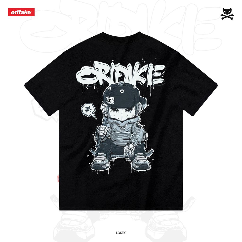 [COD] Orifake - T-Shirt Regular Lokey 200gsm Kaos Pria Original