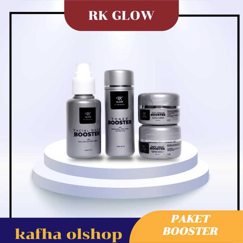 Paket RK glow booster by dwiaffor bpom Cocok Untuk Semua Kulit Wajah Glowing Jerawat Hilangkan Flek