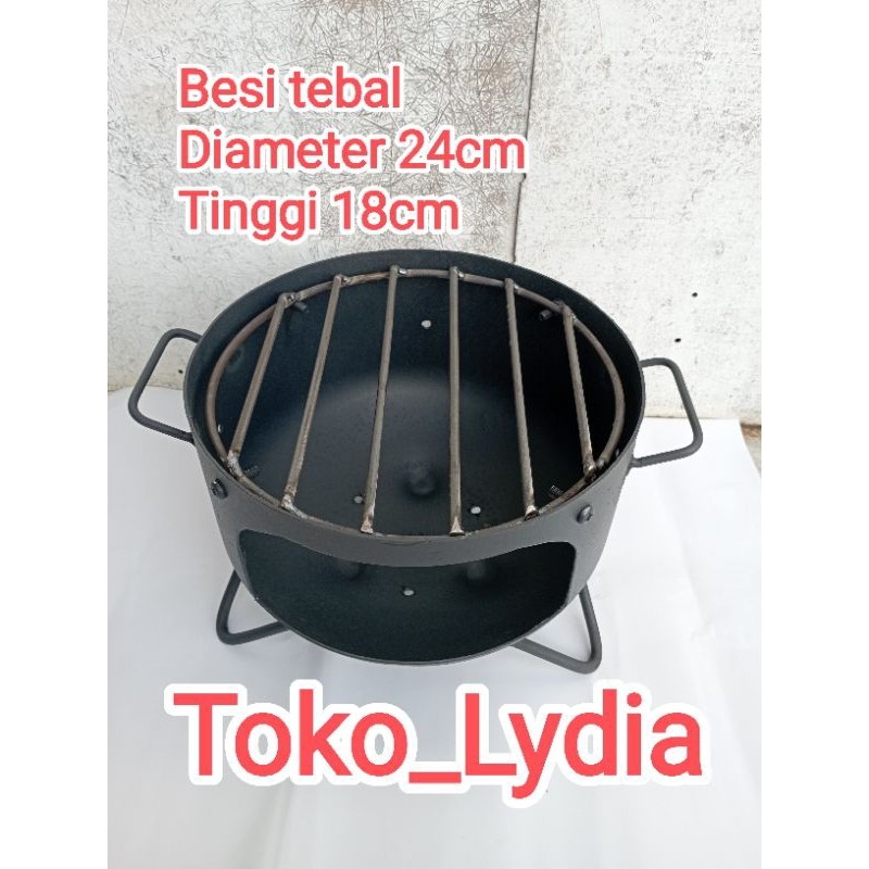 Kompor Tungku Kayu Bakar Serbaguna Alat Panggang Bbq Grill