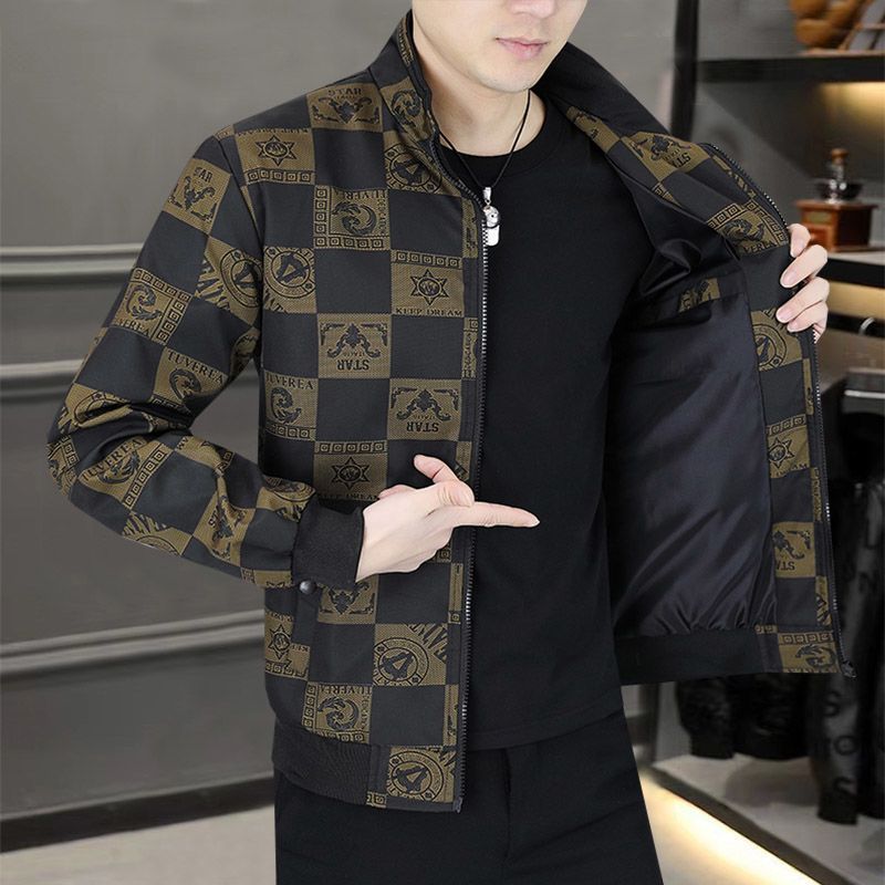 Jaket pria, jaket kerah pemuda, jaket pria