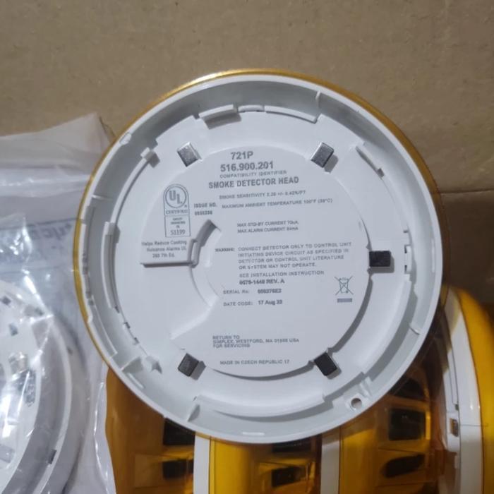 SMOKE DETECTOR SIMPLEX TYCO 721P+BASE 721P Simplex Smoke BASE 721P Original