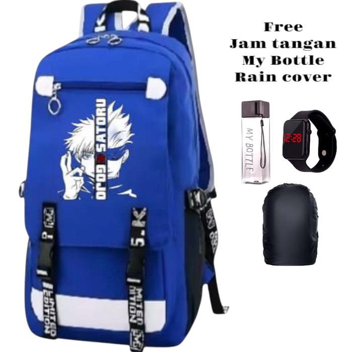 MITA.BAGS TAS SEKOLAH ANAK KEREN KEKINIAN NYAMAN | TAS MERAH ANIME KARAKTER JUJUTSU KAISEN MURAH |TA