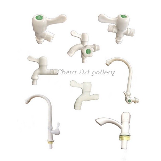 TERLARIS Kran Air Pvc Putih Murah / Keran air Tembok taman Kran Dapur Wastafel Kran Shower Mumer / S