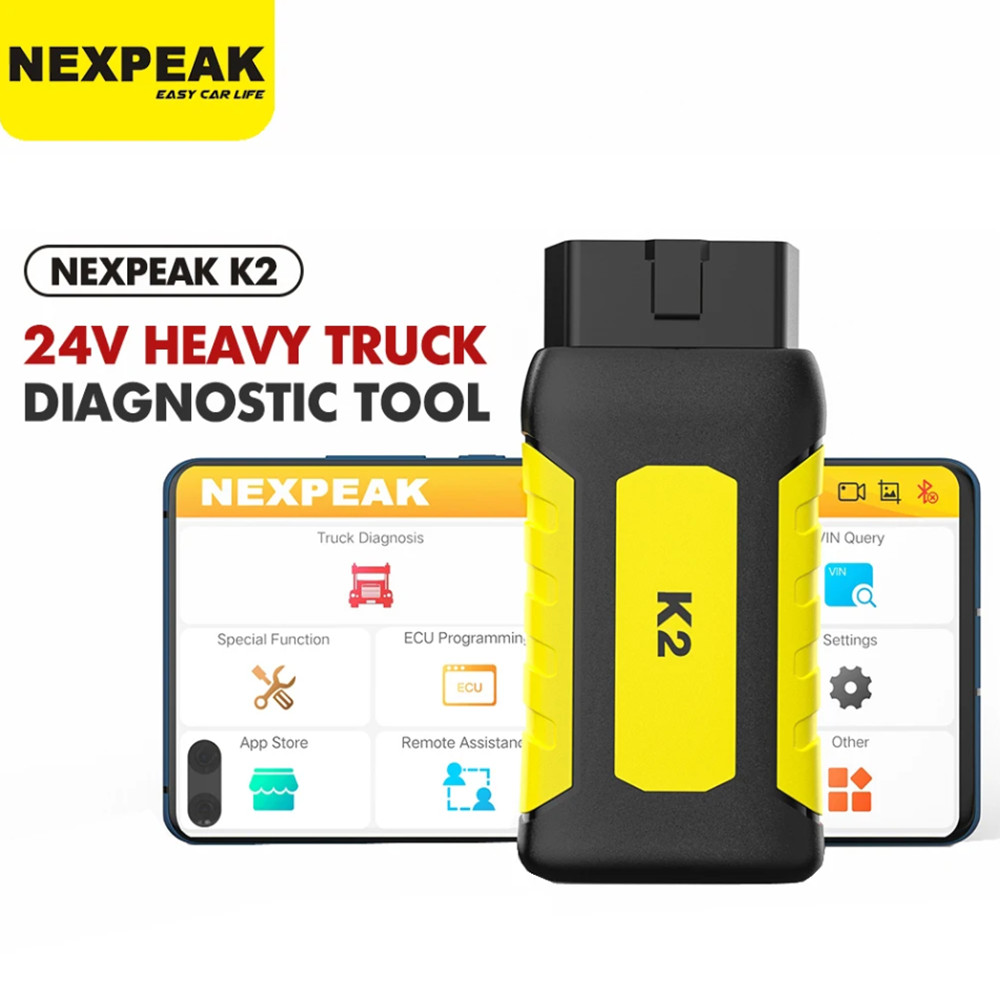 NEXPEAK K2 Heavy Truck Scanner agnostic Tool for Truck DPF Cluster Calibration Full System Trucks Tr