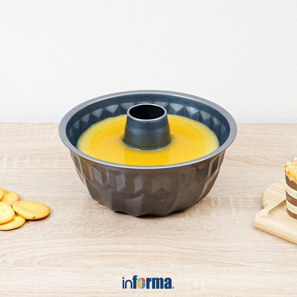 Informa Cooking Color Tulban Loyang Kue Tray Adonan Wadah Panggang Kue Cetakan Keik Baking Pan Perle