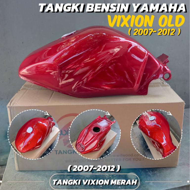 TANGKI VIXION OLD HITAM & MERAH TANGKI VIXION PUTIH/TANGKI BENSIN VIXION OLD/LAMA 2007-2012 TAKAYAMA