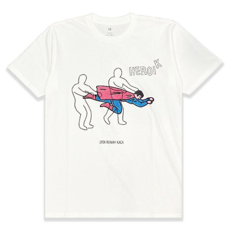 HOT Tshirt EFEK RUMAH KACA - HEROIK Putih