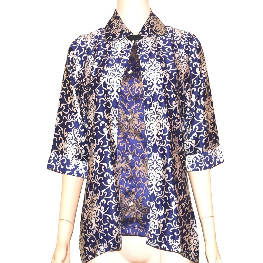 Atasan/Tunik/Baju/Batik Sutra/Sutera Wanita Modern Premium Jumbo Big Size