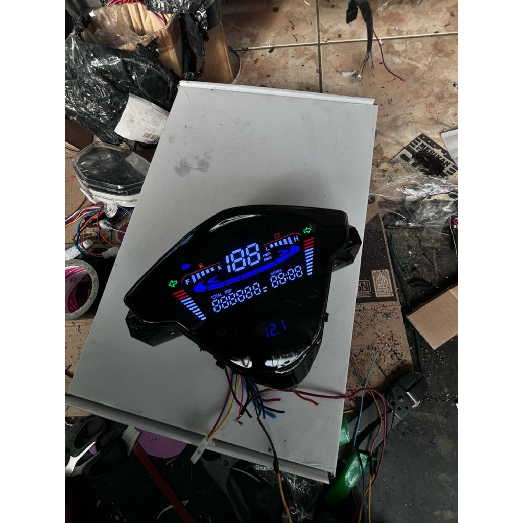 Spidometer Beat Karbu Digital Full LED – Custom Keren & Fungsional