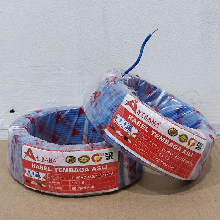Promo PER ROLL Kabel Listrik NYA 1,5MM / Kabel Listrik Tembaga 50Yard - 1ROLL