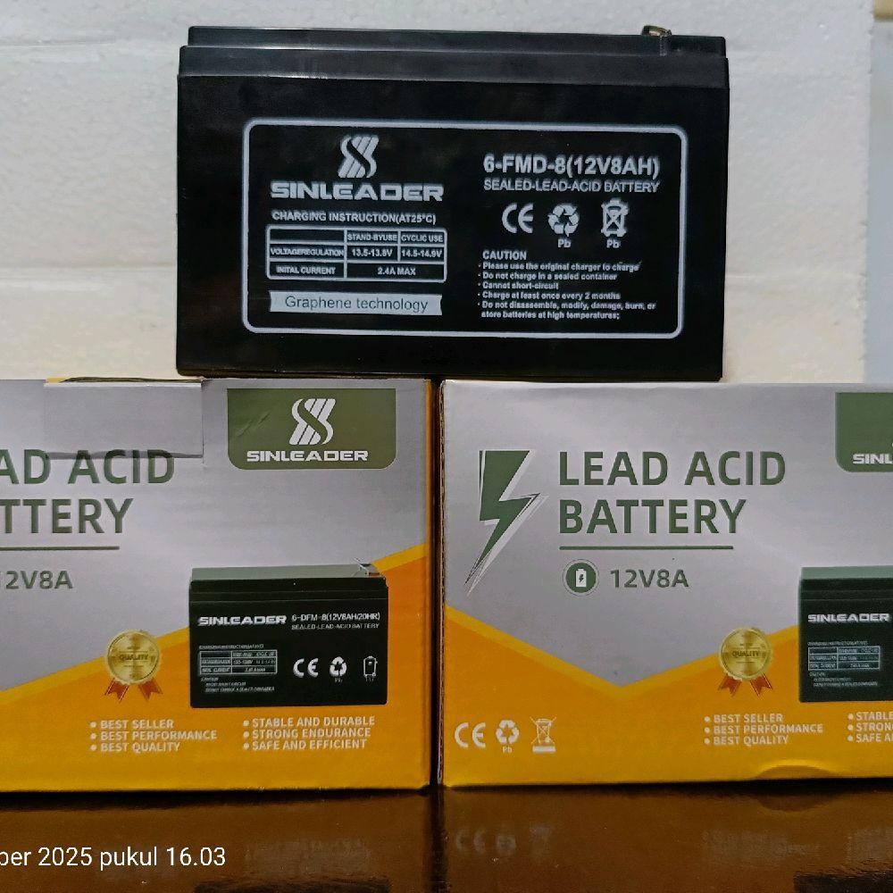 AKI BATERAI SINLEADER 12VOLT 8AH
