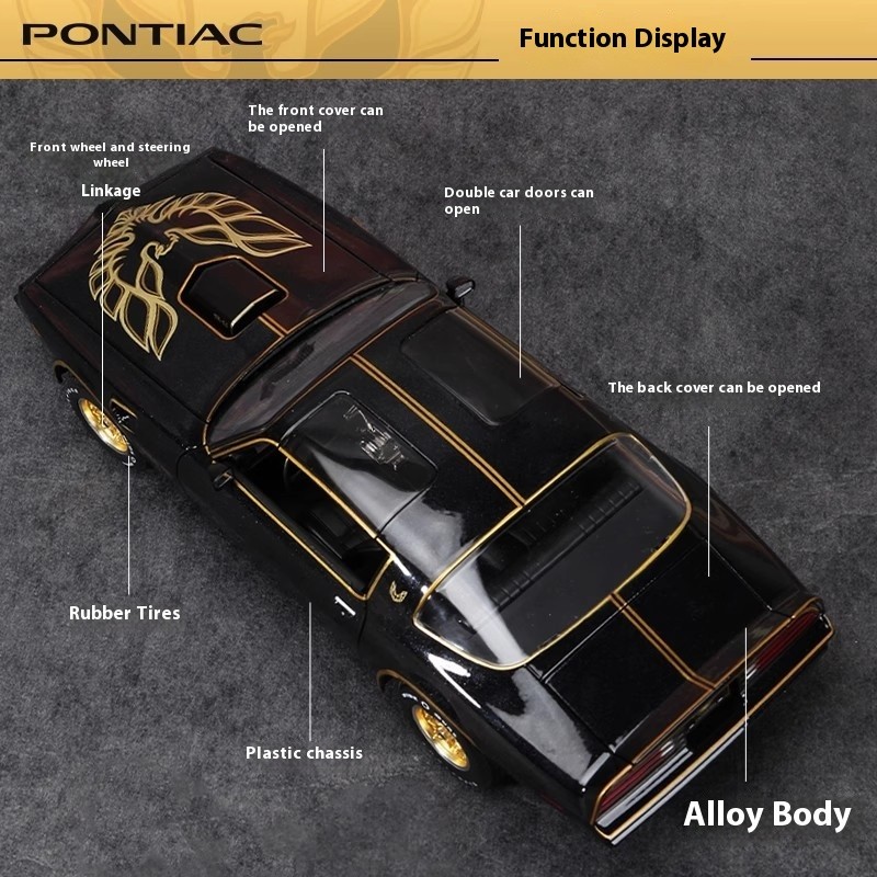 Maisto 1:18 Scale 1978 Pontiac Firebird Trans Am Die-Cast Alloy Model Car - Simulation Miniature Cus