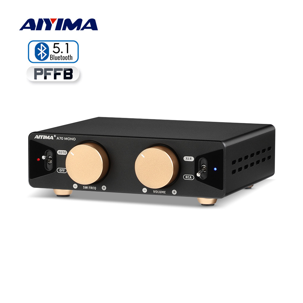 AIYIMA A70 Mono Amplifier Power 300W TPA3255 With PFFB Subwoofer For Home Sound Theater Trigger Inpu