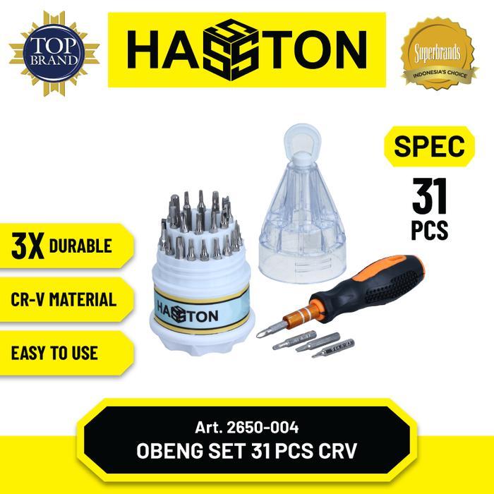 Hasston Obeng CRV Multifungsi Set 31Pcs (2650-004)