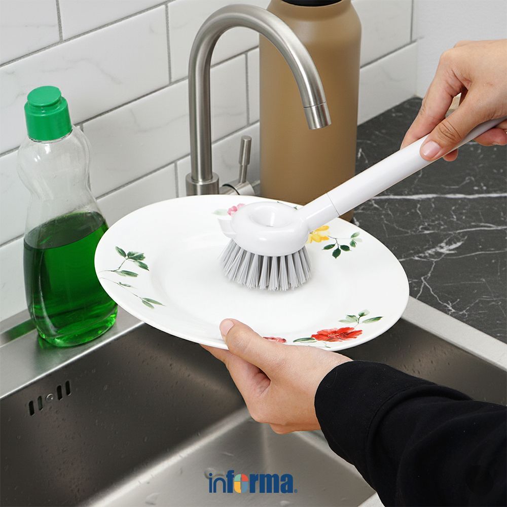 Informa Cooking Color Blanc Sikat Piring - Putih Dish Brush Alat Cuci Piring Kitchen Cleaning