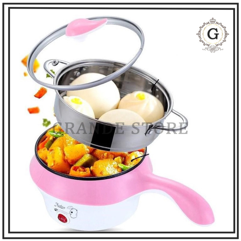 [ Promo ]PANCI LISTRIK HIU PANCI MODEL STAINLESS DAN PLASTIK PANCI PANAS PEMASAK LISTRIK MULTIFUNGSI