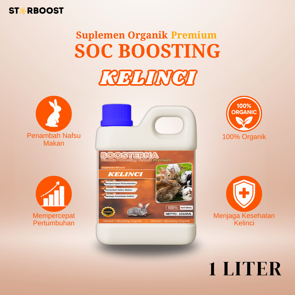[COD] SOC BOOSTING KELINCI Vitamin+Boosting Vitamin Suplemen Kelinci Hias Anggora Fuzzy Lop Holland 