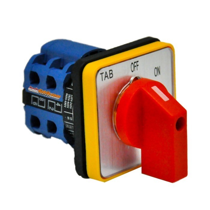 Selector On - Off 3 Pole SA-16-2-3 TAB