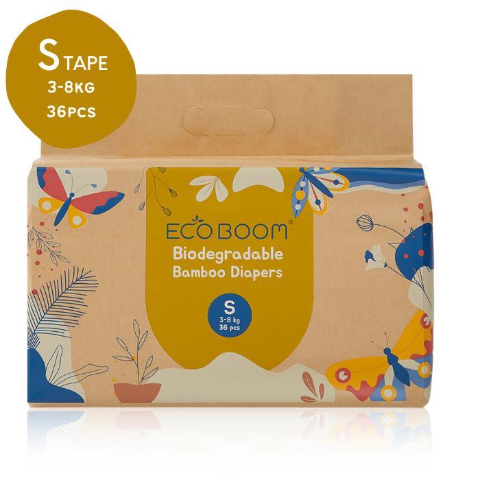 Eco Boom Bamboo Diaper S36 - Popok Tape Bayi Eco Friendly Diaper