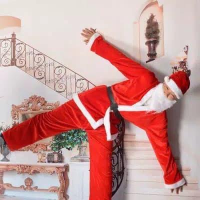 kostum santa claus/ kostum cosplay / pakaian santa /kostum santa