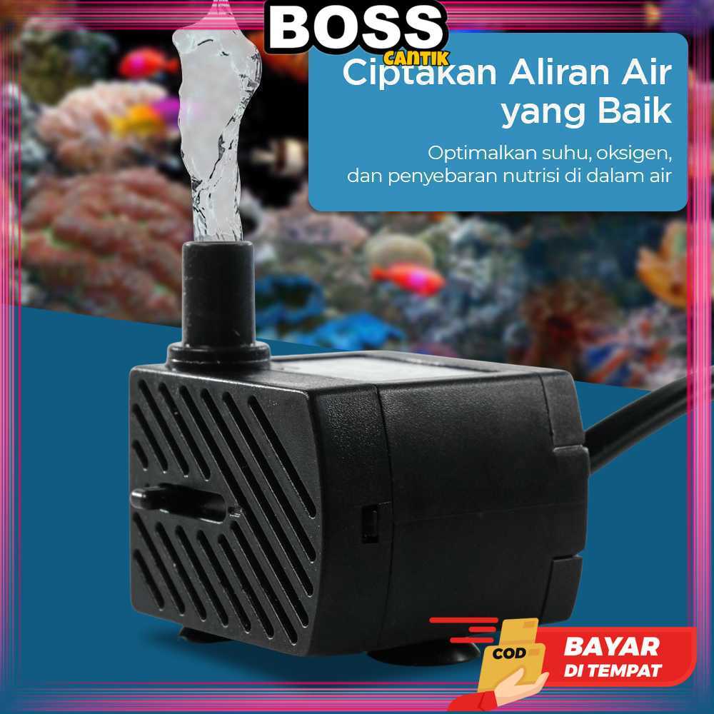 POMPA AIR AQUARIUM MINI LOW WATT || POMPA ATAU FILTER AIR AQUASCAPE 220-240V