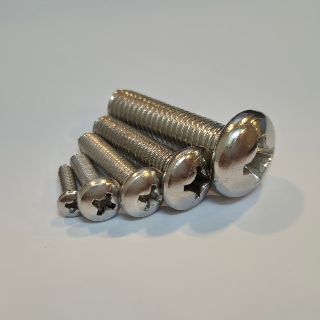 JUALAN SUS304 Baut JP M5 x 8 STAINLESS Steel / Baut JP STAINLESS / Baut STAINLESS OBENG PLUS