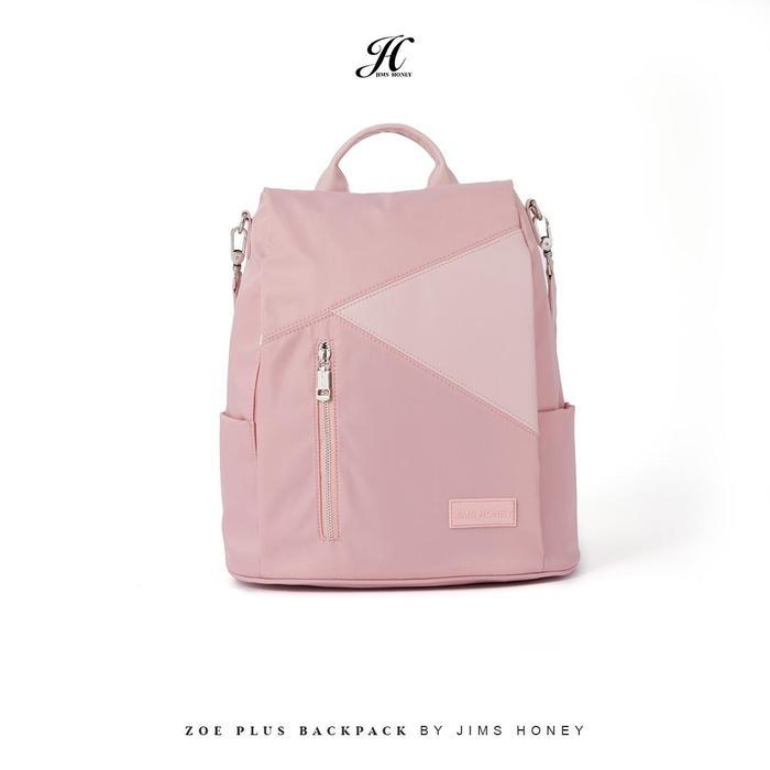 [ BEST DEAL, OWNER'S CHOICE ] JIMS HONEY - Zoe Plus Backpack - Tas Ransel Pria dan Wanita kuliah ker
