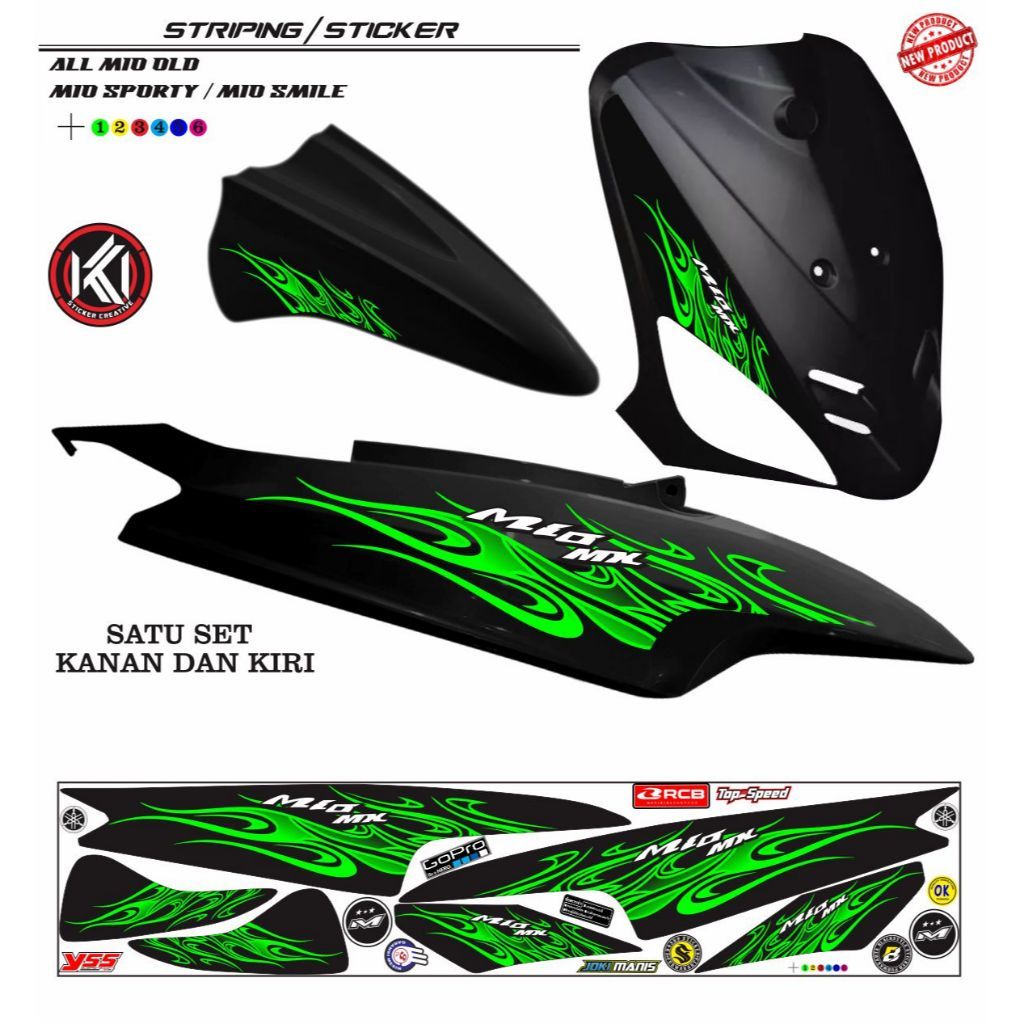 LIS MOTOR STRIPING MOTOR MIO OLD / STICER MOTOR MIO SPORTY / STRIPING VARIASI MOTIP LIS